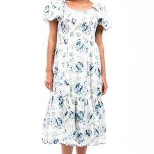 Rachel Parcell puff sleeve midi dress